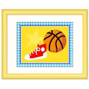  Olive Kids FY TEAM 302 Go Team Basketball Framed Print 