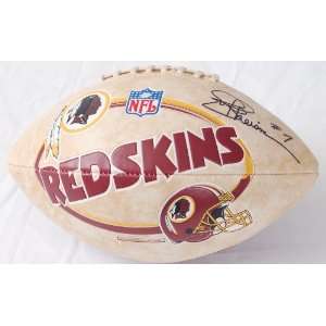  Autographed Joe Theismann Logo Ball   Redskins 