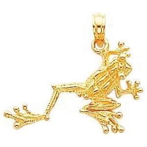  14K Gold Frog Pendant Jewelry