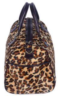   Leopard Print Cross Body Shopper Tote Bag Handbag #B080B  