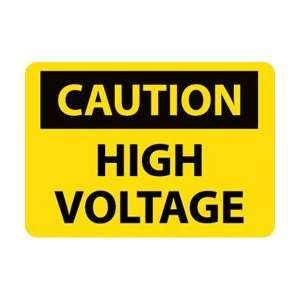  C668RD   Caution, High Voltage, 20 X 28, .050 Rigid 