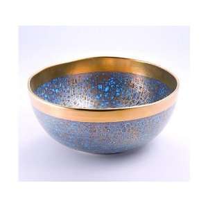  Michael Wainwright Amalfi Turquoise Lido Gold Large Bowl 