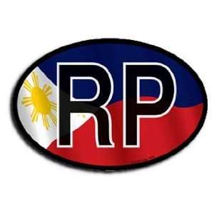  Philippines Wavy oval decal Automotive