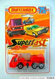 Superfast No. 49C Crane Truck red body 1000 PS Set  