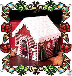 GINGERBREAD HOUSE plastic canvas pattern  