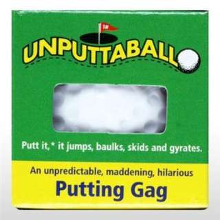 UNPUTTABALL GOLF BALLS gift novelty gag prank joke  