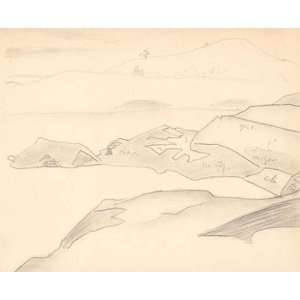   Nicholas Roerich   32 x 26 inches   Monhegan sketch 14