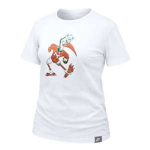   Hurricanes Womens Nike Vault White Lived In Tee