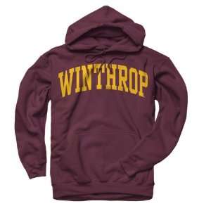 Winthrop Eagles Cardinal Arch Hooded Sweatshirt Sports 