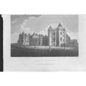 Palace Of Holyrood 1809 Antique Print Scotland