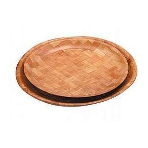  Zodiac 35Cm/14 Round Woven Wood Tray