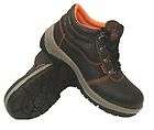 Mens Black Steel Toe Cap Leather Safety Work Boots Size 6 to 11 UK
