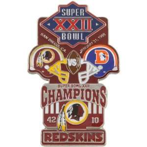   Washington Redskins Super Bowl XXII Collectors Pin