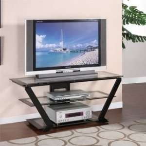  Media HomeEntertainment 48 TV Stand with Clear Glass 