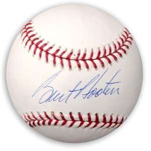  Burt Hooten Signed Official Baseball