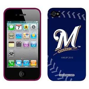  Milwaukee Brewers stitch on AT&T iPhone 4 Case by Coveroo 