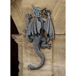 18 Medieval Gothic Dragon Gargoyle Wall Sculpture Statue Figurine 