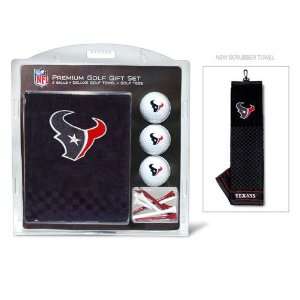  Houston Texans NFL Embroidered Towel/3 Ball/12 Tee Set 
