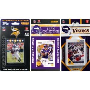  NFL Minnesota Vikings 3 Different Licensed Trading Card 