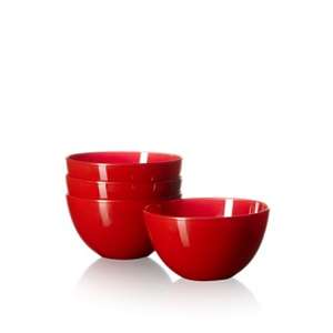   Sized Soup/Cereal Bowl Set of 4, Ketchup 