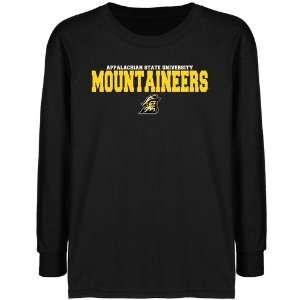  Appalachian State Mountaineers Youth Black University Name 