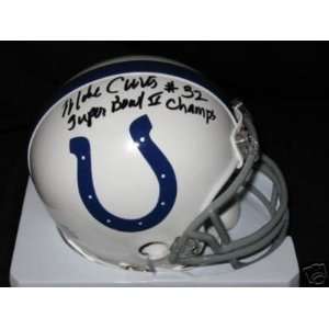  Mike Curtis Autographed Baltimore Colts Mini Helmet 