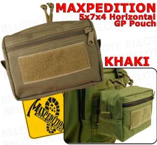 Maxpedition KHAKI 7x5x2 Horizontal GP Pouch 0243K  