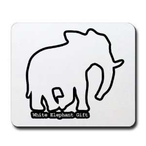  White Elephant Gift Humor Mousepad by  Office 