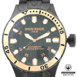 IMMERSION MENS LIMITED EDITION WHALE SWISS AUTOMATIC 300M DIVERS WATCH 
