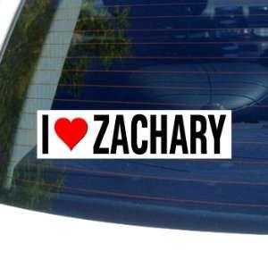  I Love Heart ZACHARY   Window Bumper Sticker Automotive