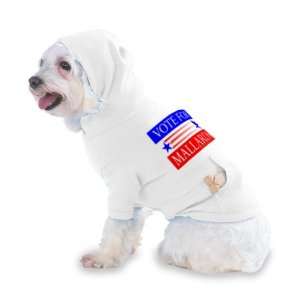 VOTE FOR MALLARDS Hooded (Hoody) T Shirt with pocket for your Dog or 