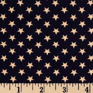  43 Wide Banner Day Stars Navy Fabric By The Yard jo 