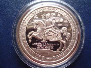 Maryland Bicentennial Medal   Franklin Mint Proof  