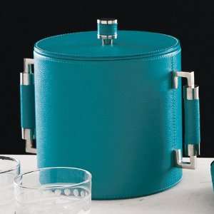  Double Handle Ice Bucket Aqua/Nickel