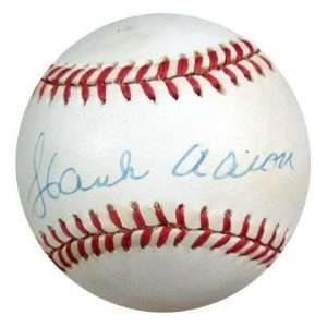  Hank Aaron Signed Ball   NL PSA DNA #P41492   Autographed 