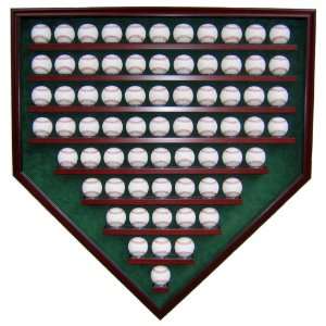  69 Baseball Homeplate Shaped Display Case Sports 