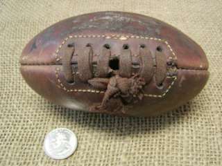 RARE Vintage Mini Leather Football Antique Sports Ball  