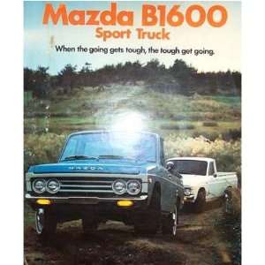  1973 MAZDA B 1600 Sales Brochure Literature Book Piece 