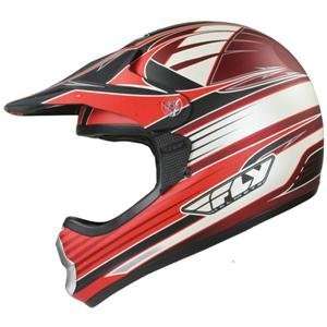   Fly Racing 606 IV Helmet   2007   X Large/Matte Red/White Automotive