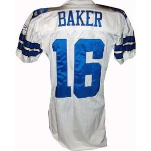  Matt Baker #16 Cowboys Game Issued White Jersey (Size 48 