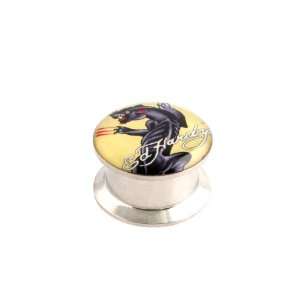 Ed Hardy Surgical Steel Internally Threaded Panther Box 