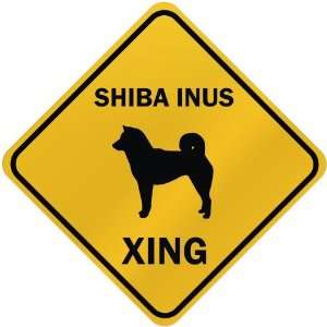  ONLY  SHIBA INUS XING  CROSSING SIGN DOG