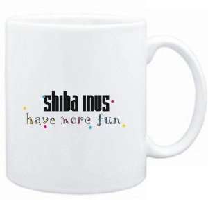  Mug White Shiba Inus have more fun Dogs