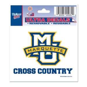  MARQUETTE GOLDEN EAGLES 3X4 ULTRA DECAL WINDOW CLING 