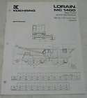 Lorain 1983 LRT 230 Crane Sales Brochure