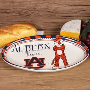 NCAA Auburn Tigers Game Day Oval Ceramic Platter  Sports 