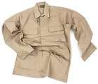 BDU Mens Military Style Shirt Khaki Medium   Regular 100% Cotton 4 