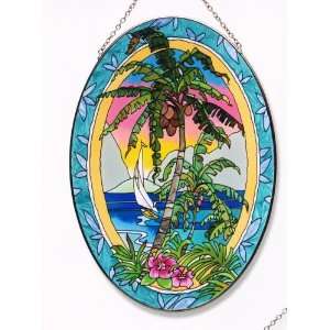  Island Palm   Art Panel by Joan Baker