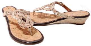 Sperry Top Sider Womens Shoes Lorrain Thong Wedge Heel Sandals 