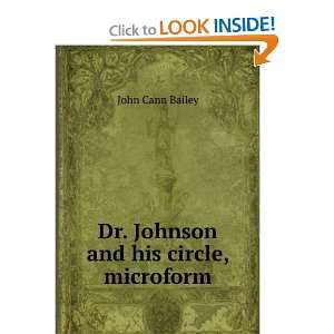  Dr. Johnson and his circle, microform John Cann Bailey 